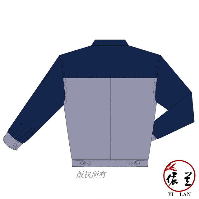 全工艺涤棉内包边工作服定制