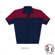 夏季短袖建筑工人工作服定做