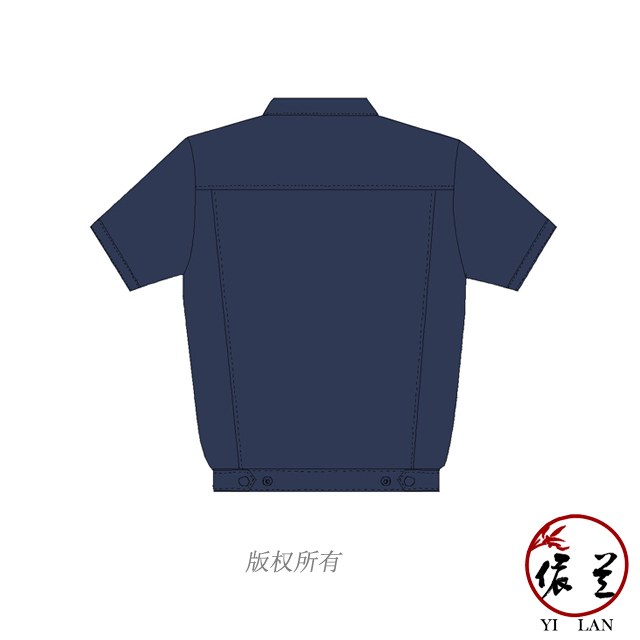 夏季半袖工作服定制